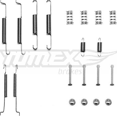 TOMEX brakes TX 40-01 - Tartozékkészlet, fékpofa parts5.com