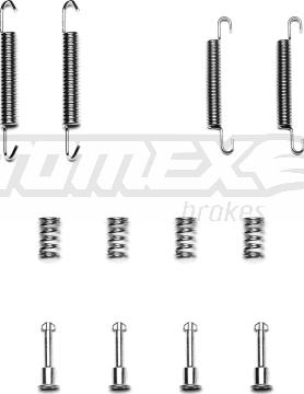 TOMEX brakes TX 40-02 - Kit d'accessoires, mâchoire de frein parts5.com