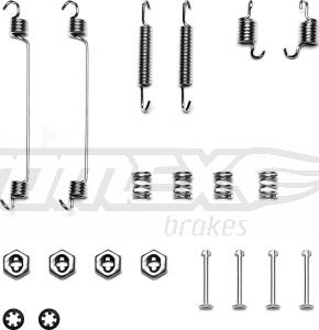 TOMEX brakes TX 40-14 - Tartozékkészlet, fékpofa parts5.com