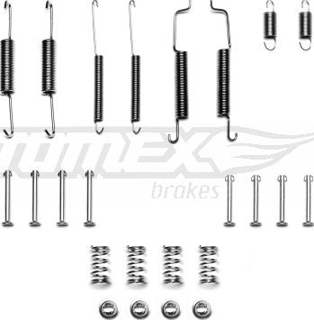 TOMEX brakes TX 40-15 - Komplet pribora, kočne papuče parts5.com