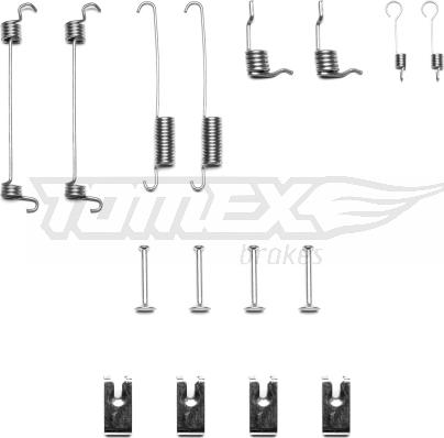 TOMEX brakes TX 40-38 - Accessory Kit, brake shoes parts5.com