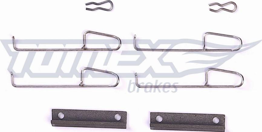 TOMEX brakes TX 43-44 - Sada příslušenství, obložení kotoučové brzdy parts5.com