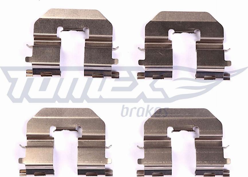 TOMEX brakes TX 43-89 - Tartozékkészlet, tárcsafékbetét parts5.com