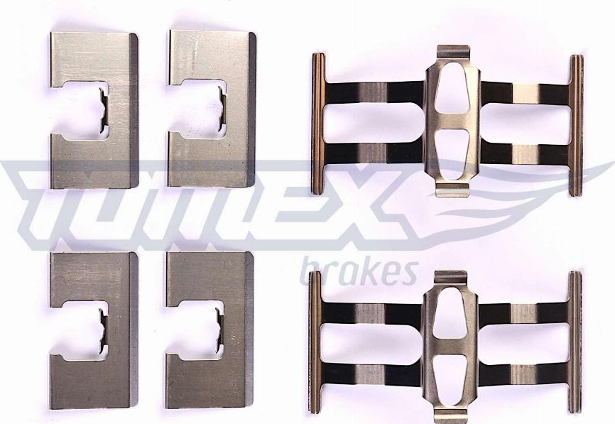 TOMEX brakes TX 43-39 - Sada příslušenství, obložení kotoučové brzdy parts5.com