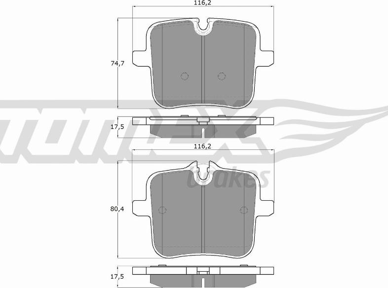 TOMEX brakes TX 60-07 - Set placute frana,frana disc parts5.com