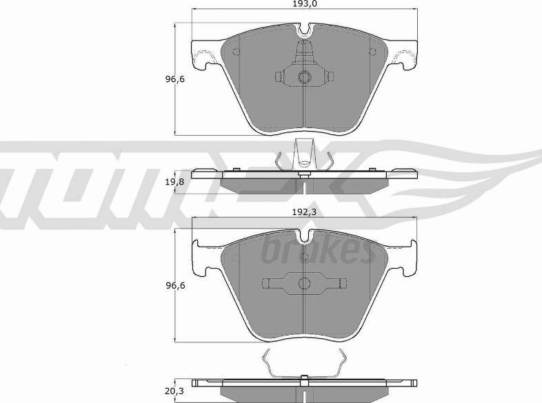 TOMEX brakes TX 19-45 - Juego de pastillas de freno parts5.com