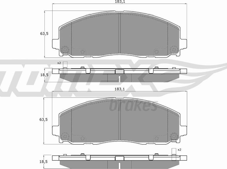 TOMEX brakes TX 19-19 - Juego de pastillas de freno parts5.com