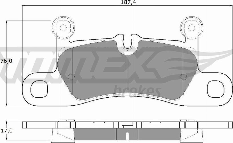 TOMEX brakes TX 19-26 - Brake Pad Set, disc brake parts5.com