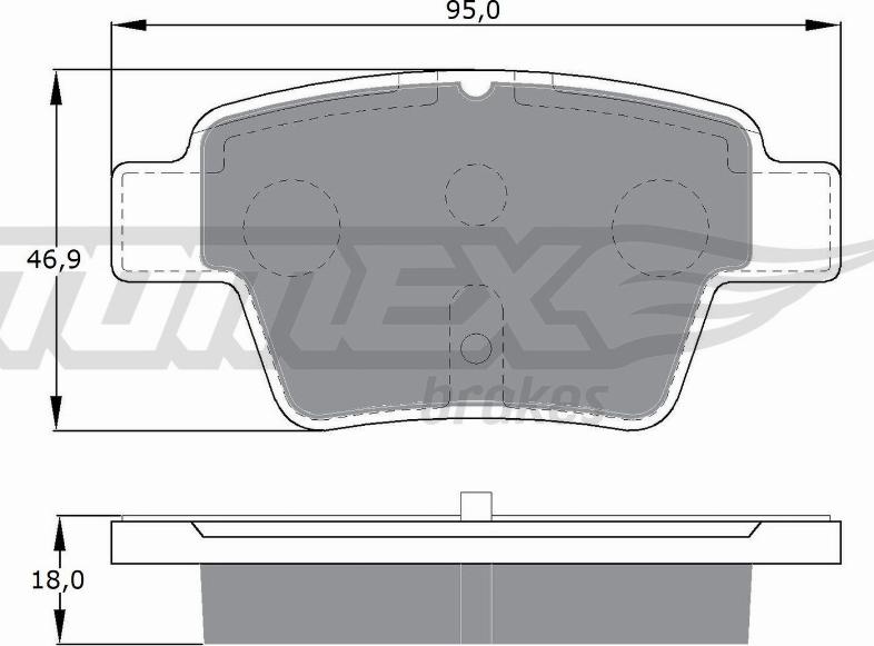 TOMEX brakes TX 14-65 - Fren balata seti, diskli fren parts5.com