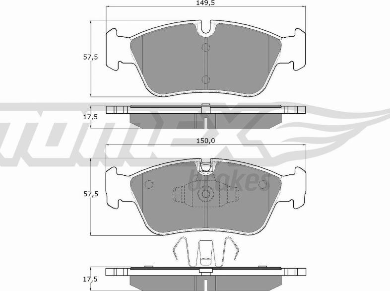 TOMEX brakes TX 14-35 - Juego de pastillas de freno parts5.com