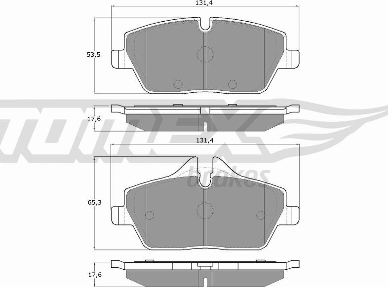 TOMEX brakes TX 14-33 - Juego de pastillas de freno parts5.com