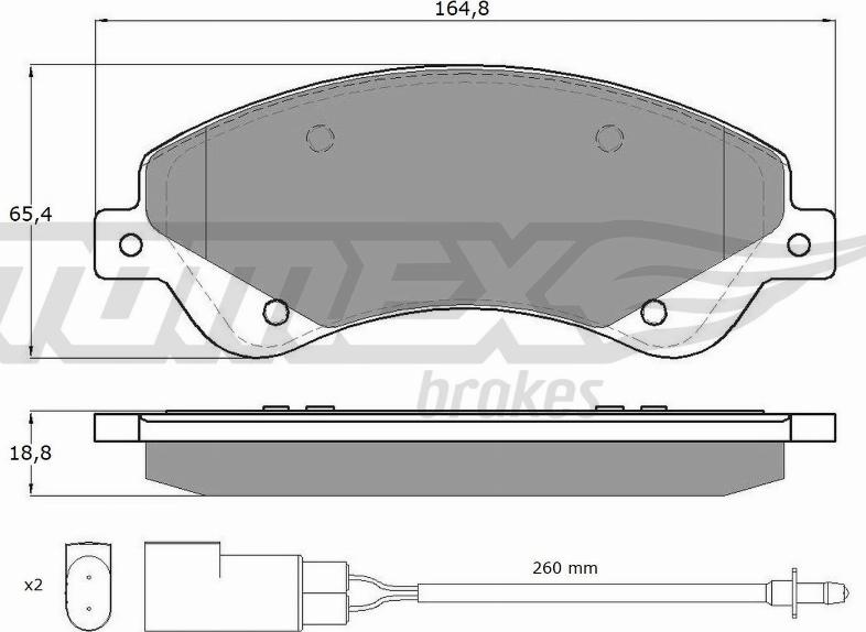 TOMEX brakes TX 14-79 - Set placute frana,frana disc parts5.com