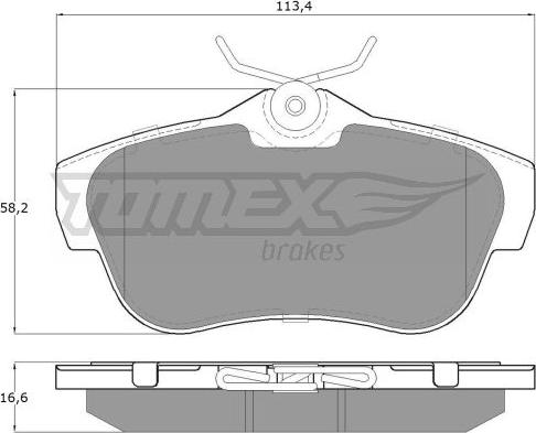 TOMEX brakes TX 15-94 - Komplet pločica, disk-kočnica parts5.com