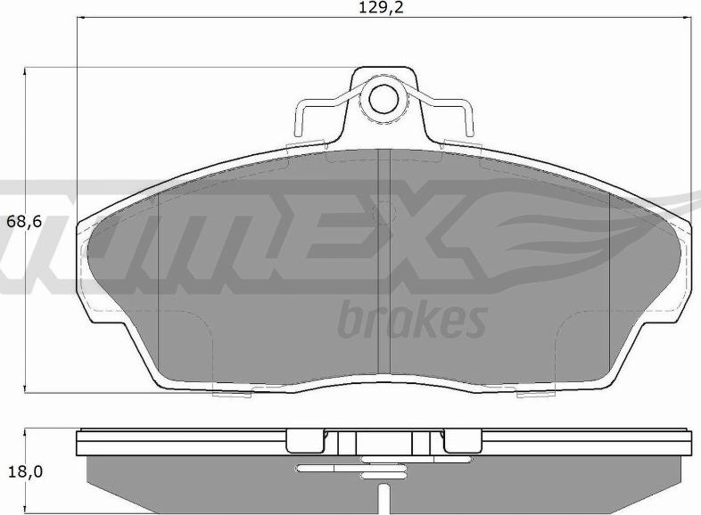 TOMEX brakes TX 15-40 - Brake Pad Set, disc brake parts5.com