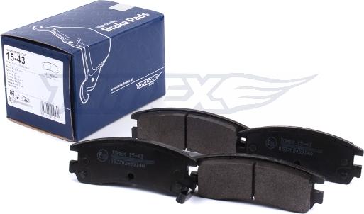 TOMEX brakes TX 15-43 - Juego de pastillas de freno parts5.com