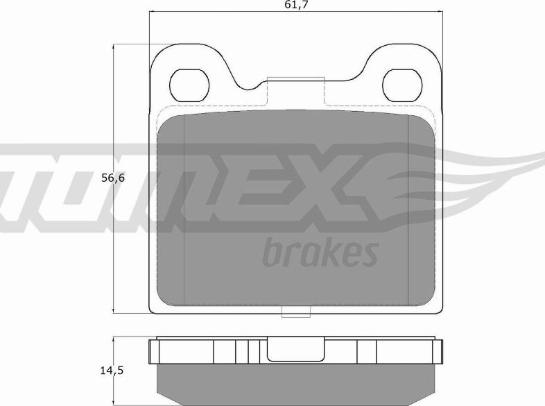 TOMEX brakes TX 15-06 - Kit de plaquettes de frein, frein à disque parts5.com