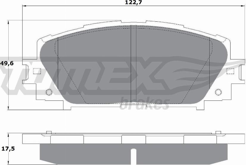 TOMEX brakes TX 16-09 - Set placute frana,frana disc parts5.com