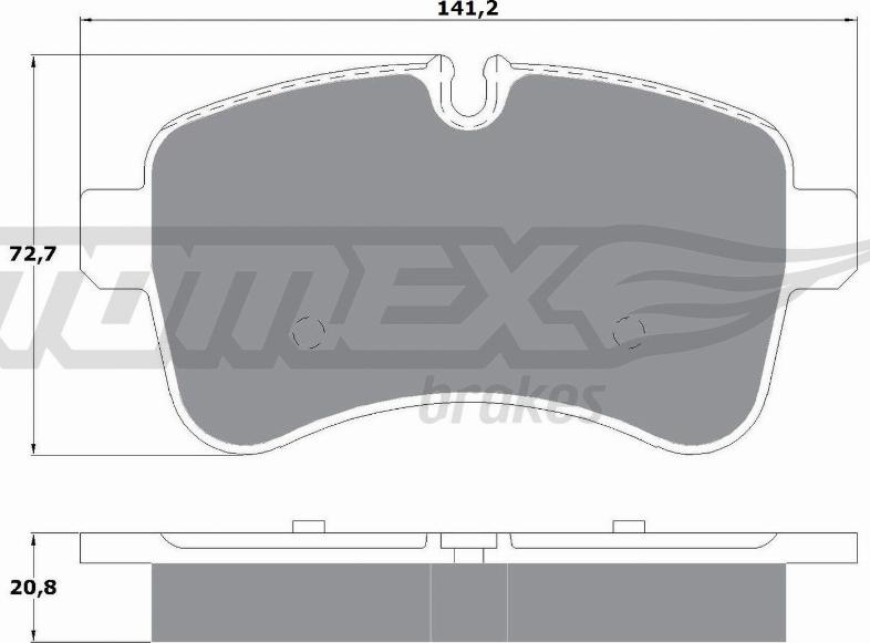 TOMEX brakes TX 16-00 - Set placute frana,frana disc parts5.com