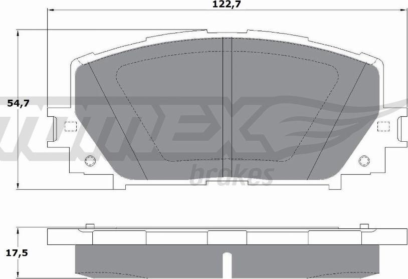 TOMEX brakes TX 16-10 - Kit de plaquettes de frein, frein à disque parts5.com