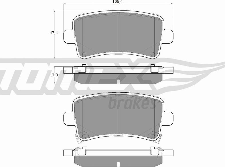 TOMEX brakes TX 16-36 - Juego de pastillas de freno parts5.com