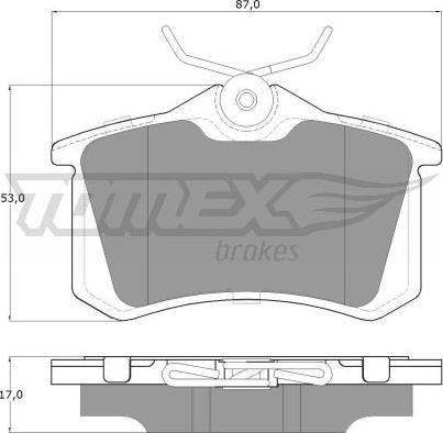 TOMEX brakes TX 16-24 - Fékbetétkészlet, tárcsafék parts5.com