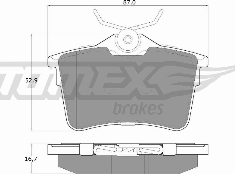 TOMEX brakes TX 16-26 - Set placute frana,frana disc parts5.com