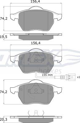 TOMEX brakes TX 10-942 - Kit de plaquettes de frein, frein à disque parts5.com