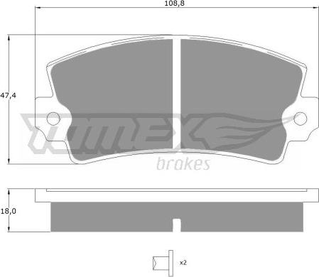 TOMEX brakes TX 10-434 - Set placute frana,frana disc parts5.com