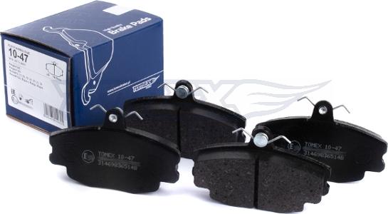 TOMEX brakes TX 10-47 - Sada brzdových destiček, kotoučová brzda parts5.com