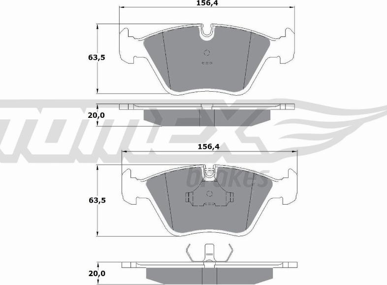 TOMEX brakes TX 10-69 - Kit de plaquettes de frein, frein à disque parts5.com