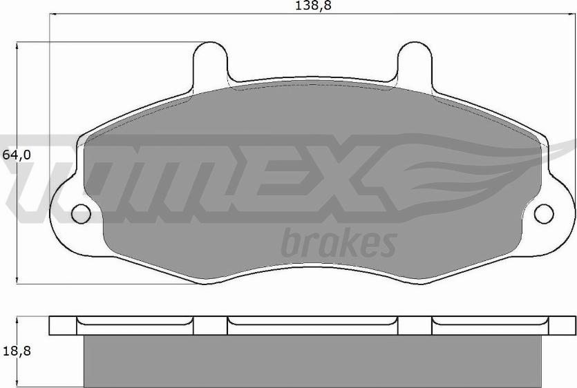 TOMEX brakes TX 10-66 - Komplet pločica, disk-kočnica parts5.com