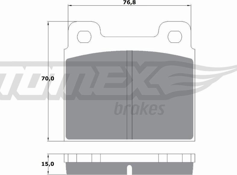 TOMEX brakes TX 10-18 - Kit de plaquettes de frein, frein à disque parts5.com