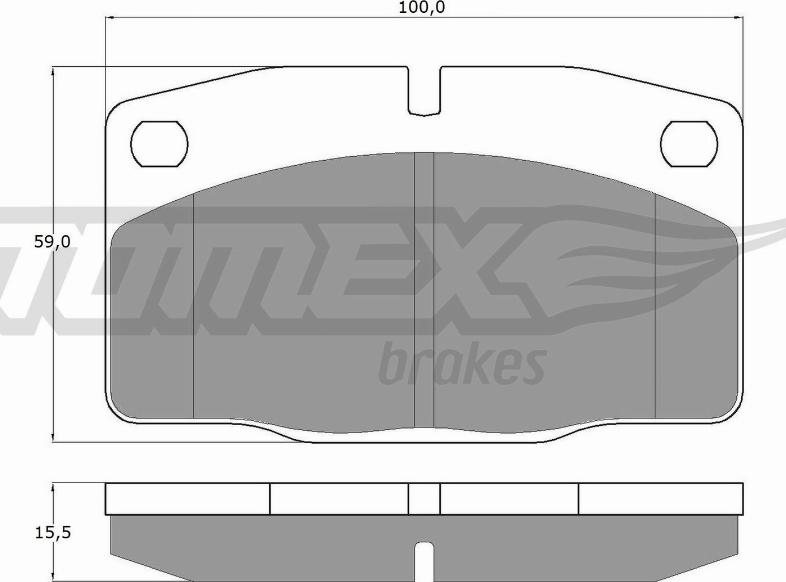 TOMEX brakes TX 10-13 - Brake Pad Set, disc brake parts5.com