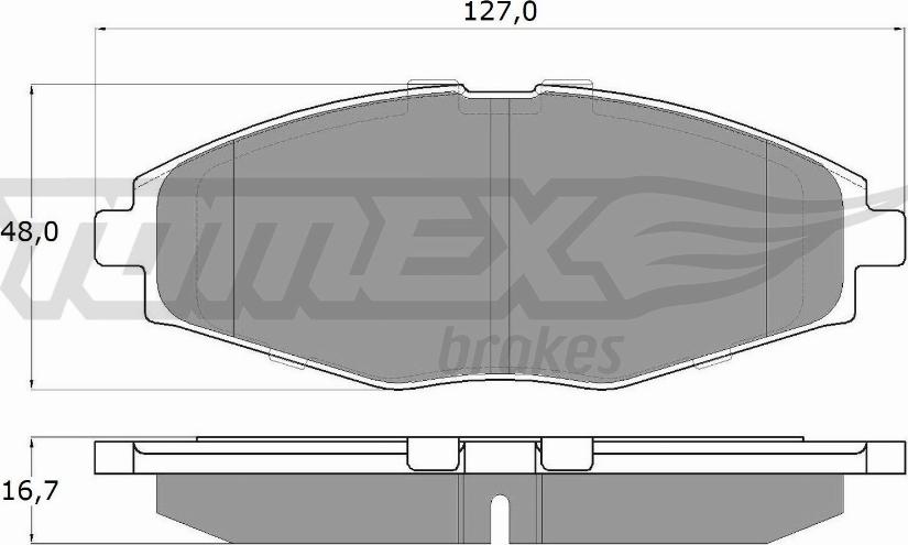 TOMEX brakes TX 10-80 - Комплект спирачно феродо, дискови спирачки parts5.com