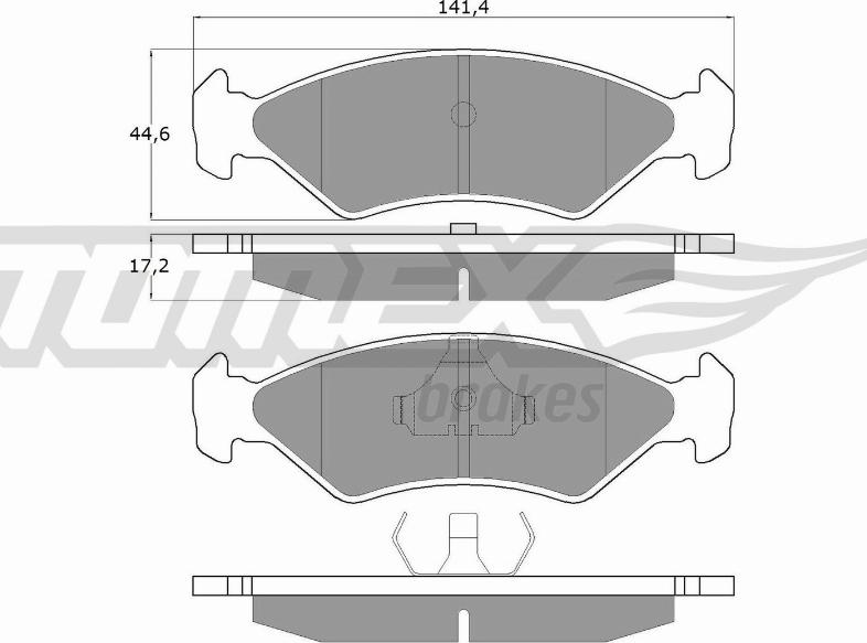 TOMEX brakes TX 10-83 - Juego de pastillas de freno parts5.com