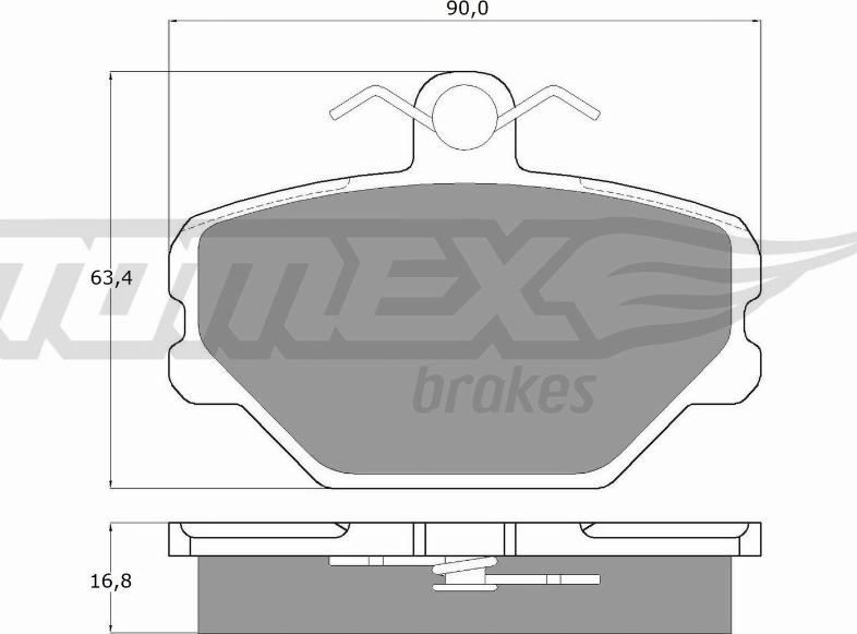 TOMEX brakes TX 10-39 - Fren balata seti, diskli fren parts5.com