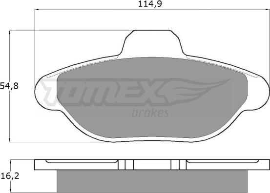 TOMEX brakes TX 10-33 - Set placute frana,frana disc parts5.com