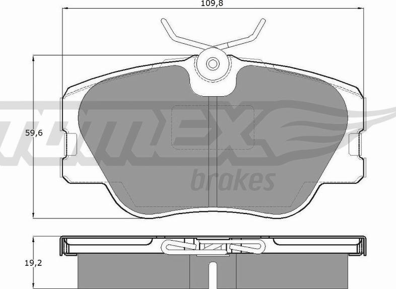 TOMEX brakes TX 10-21 - Komplet pločica, disk-kočnica parts5.com