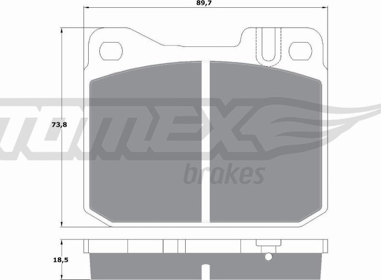 TOMEX brakes TX 10-224 - Juego de pastillas de freno parts5.com