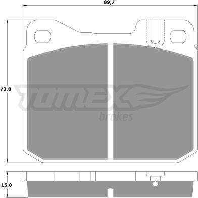 TOMEX brakes TX 10-22 - Fékbetétkészlet, tárcsafék parts5.com