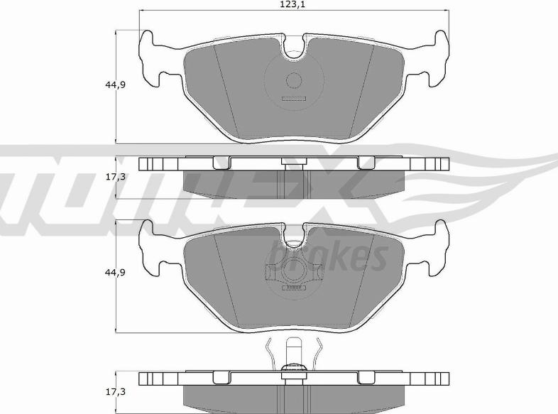 TOMEX brakes TX 10-70 - Kit de plaquettes de frein, frein à disque parts5.com