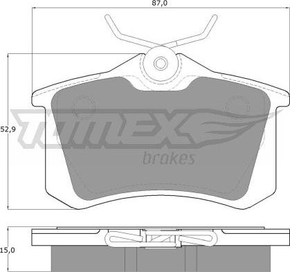 TOMEX brakes TX 10-78 - Bremsbelagsatz, Scheibenbremse parts5.com