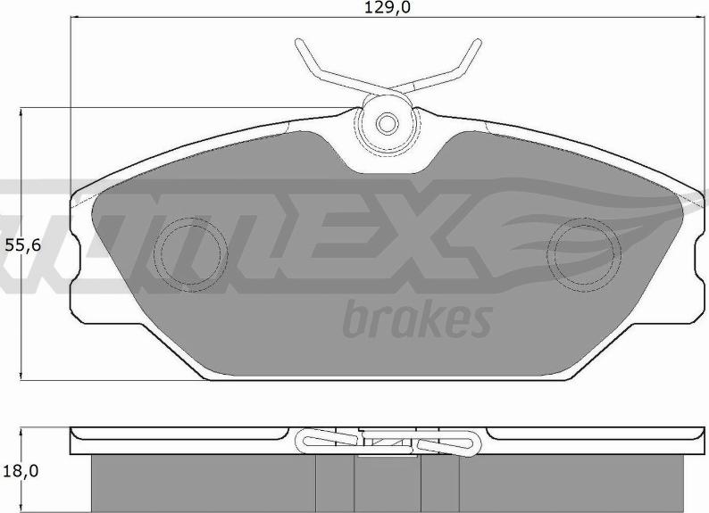 TOMEX brakes TX 10-771 - Juego de pastillas de freno parts5.com