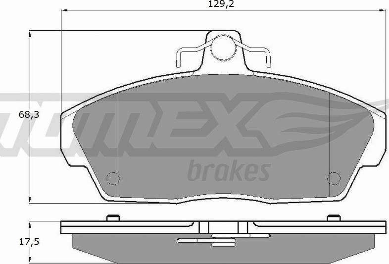 TOMEX brakes TX 11-511 - Fékbetétkészlet, tárcsafék parts5.com