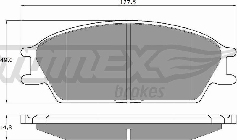 TOMEX brakes TX 11-06 - Set placute frana,frana disc parts5.com