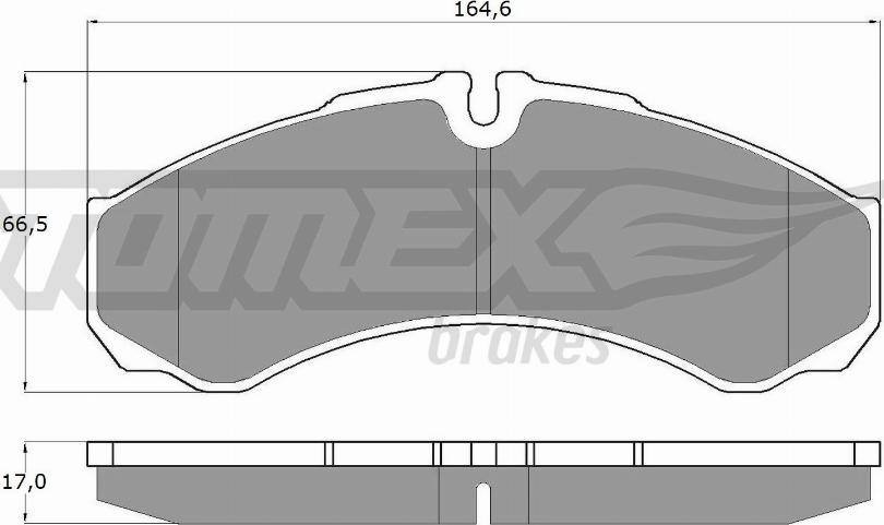 TOMEX brakes TX 11-11 - Set placute frana,frana disc parts5.com