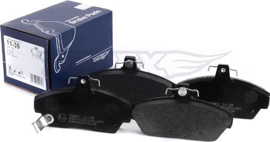 TOMEX brakes TX 11-39 - Brake Pad Set, disc brake parts5.com