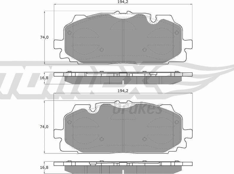 TOMEX brakes TX 18-60 - Juego de pastillas de freno parts5.com