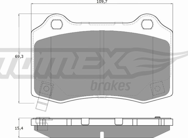 TOMEX brakes TX 18-81 - Kit de plaquettes de frein, frein à disque parts5.com