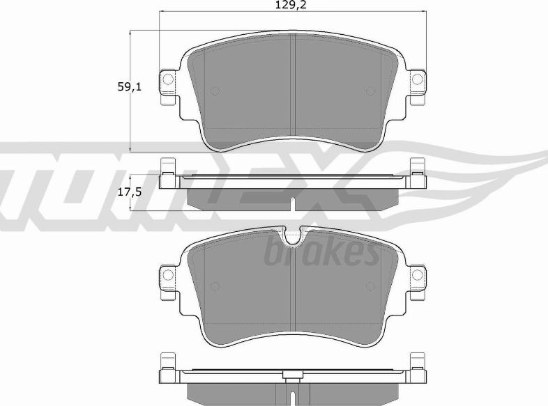 TOMEX brakes TX 18-23 - Brake Pad Set, disc brake parts5.com